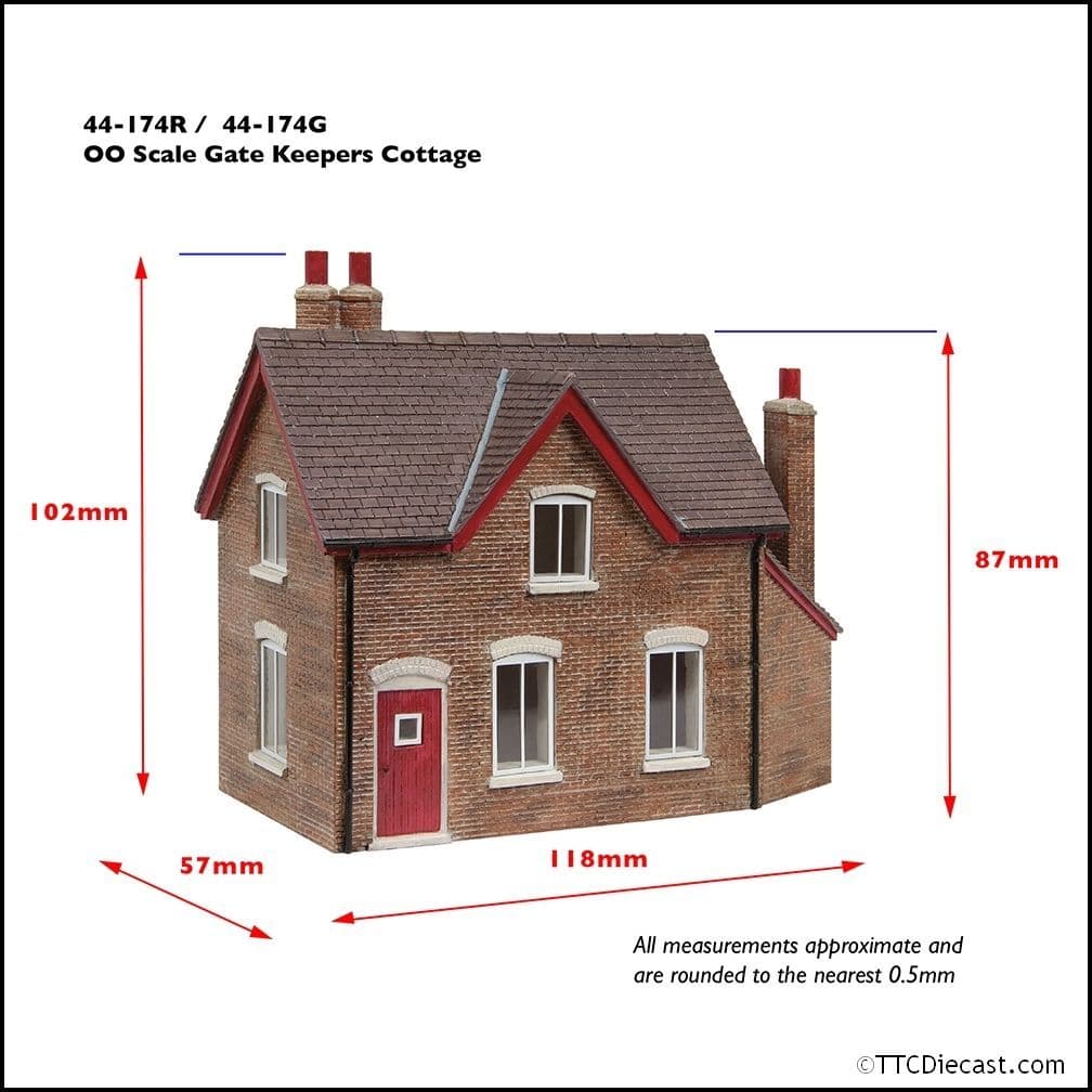 Scenecraft 44-0174G Gatekeeper's Cottage Green, OO Gauge
