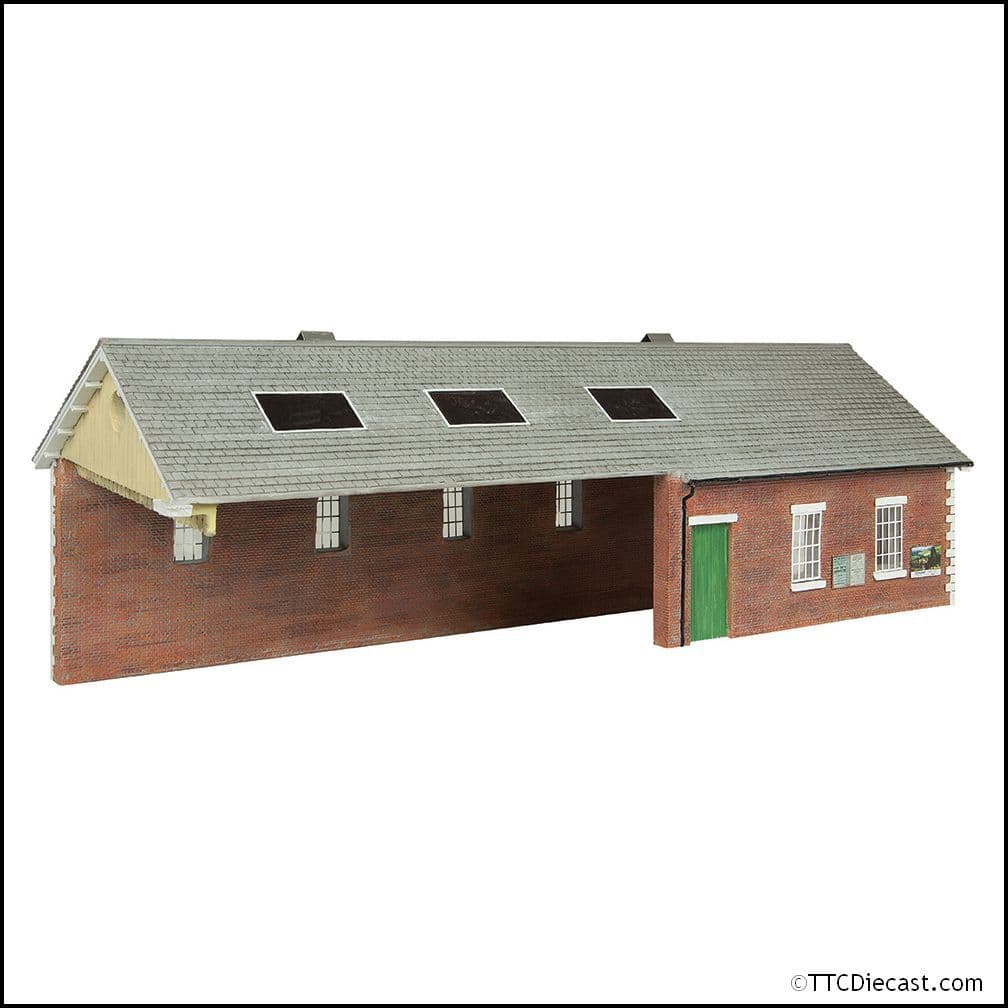 Scenecraft 44-0180A S&DJR Train Shed Green and Cream, OO Gauge