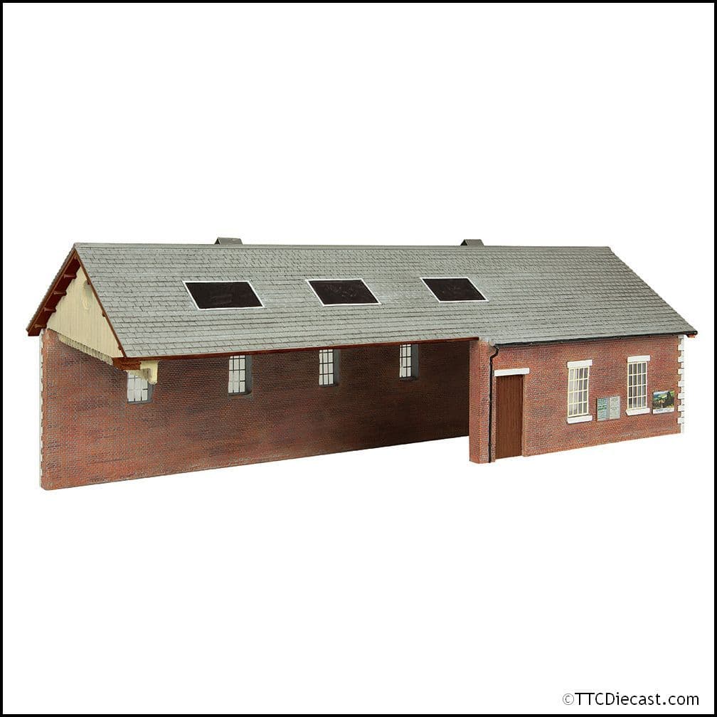 Scenecraft 44-0180B S&DJR Train Shed Chocolate and Cream, OO Gauge