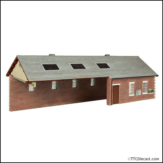 Scenecraft 44-0180B S&DJR Train Shed Chocolate and Cream, OO Gauge