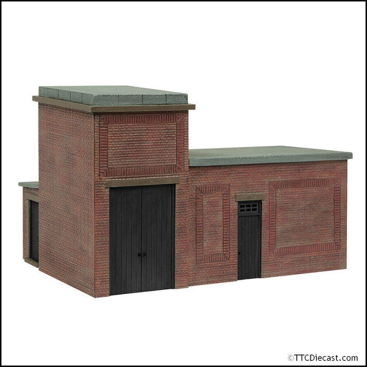 Scenecraft 44-0181B Lineside Brick Substation Black, OO Gauge