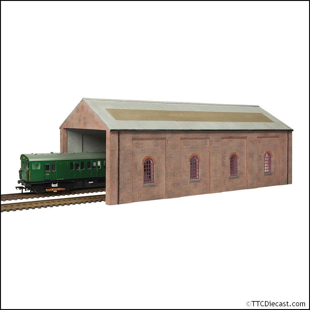 Scenecraft 44-0183R Electric Train Depot Red, OO Gauge