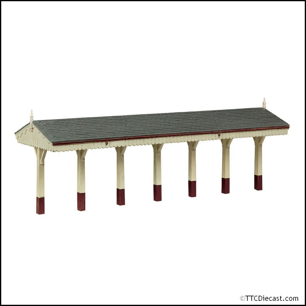 Scenecraft 44-0188B S&DJR Wooden Canopy Chocolate and Cream, OO Gauge