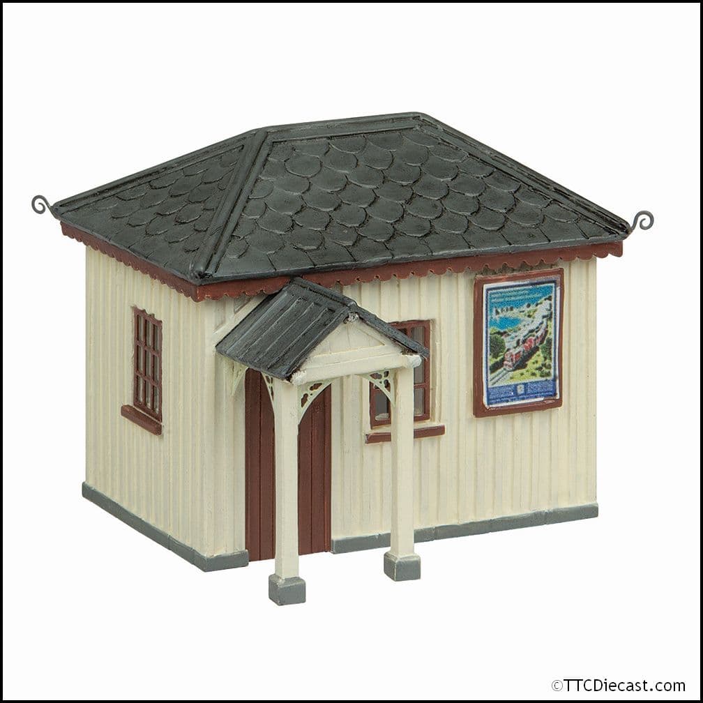 Scenecraft 44-0190A Narrow Gauge (OO9) Platform Waiting Room - Chocolate and Cream OO-9 Gauge