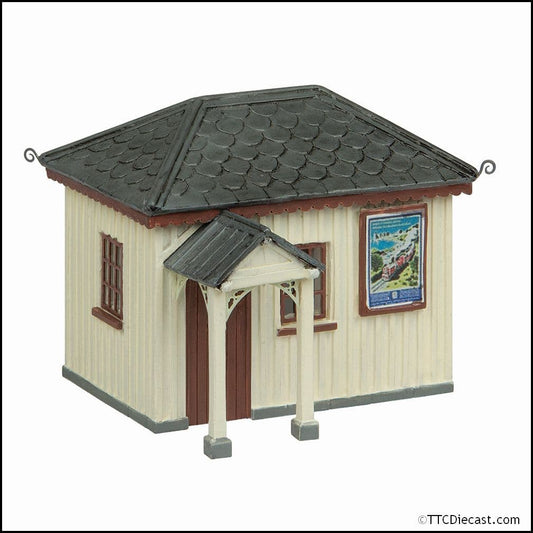 Scenecraft 44-0190A Narrow Gauge (OO9) Platform Waiting Room - Chocolate and Cream OO-9 Gauge