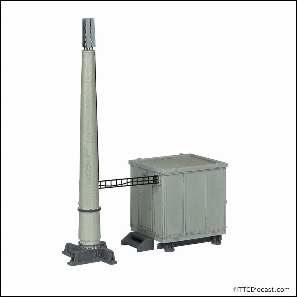 Scenecraft 44-0195A GSM-r Telecom Cabin and Monopole, OO Gauge