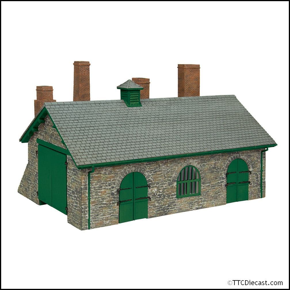 Scenecraft 44-0198G Narrow Gauge Blacksmith's and Wagon Workshop Green, OO Gauge