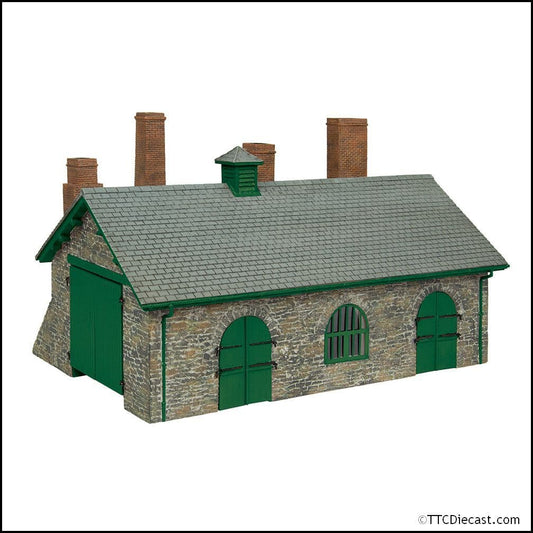 Scenecraft 44-0198G Narrow Gauge Blacksmith's and Wagon Workshop Green, OO Gauge