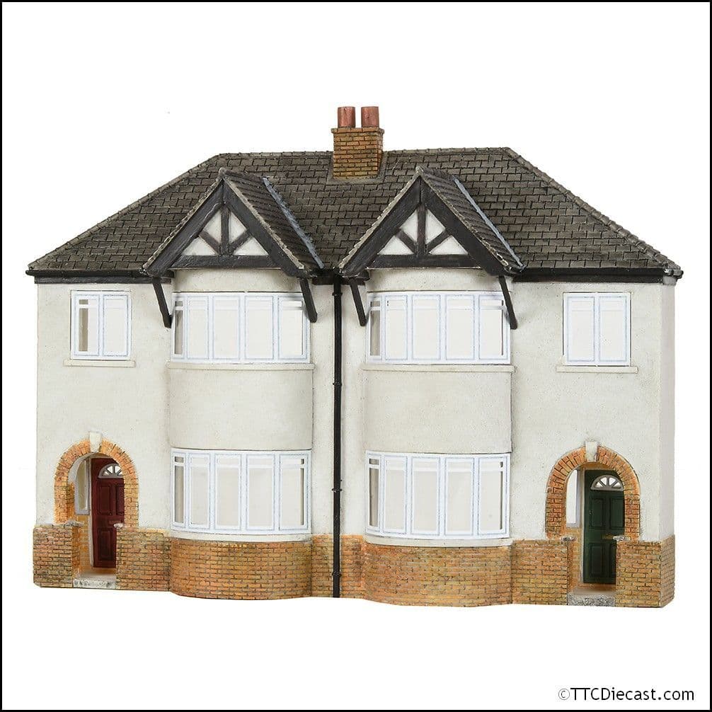 Scenecraft 44-0206 Low Relief 1930s Semi Detached Houses, OO Gauge