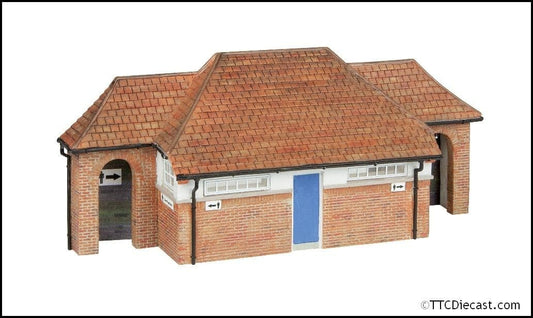 Scenecraft 44-0209 Low Relief Pagoda Roof Toilet, OO Gauge