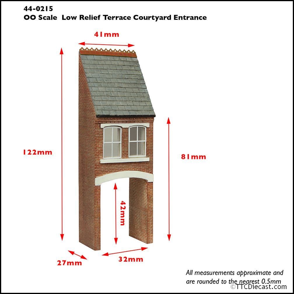 Scenecraft 44-0215 Low Relief Terrace Courtyard Entrance, OO Gauge
