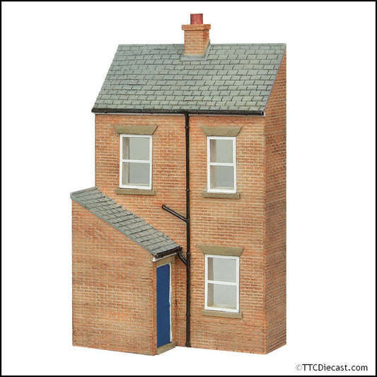 Scenecraft 44-0217B Low Relief Rear of Terrace, Left Hand Door Blue, OO Gauge