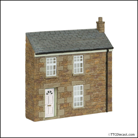 Scenecraft 44-0219A Low Relief Stone Terrace Left Hand Door White, OO Gauge