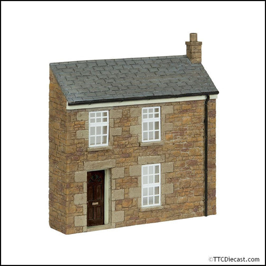 Scenecraft 44-0219B Low Relief Stone Terrace Left Hand Door Brown, OO Gauge