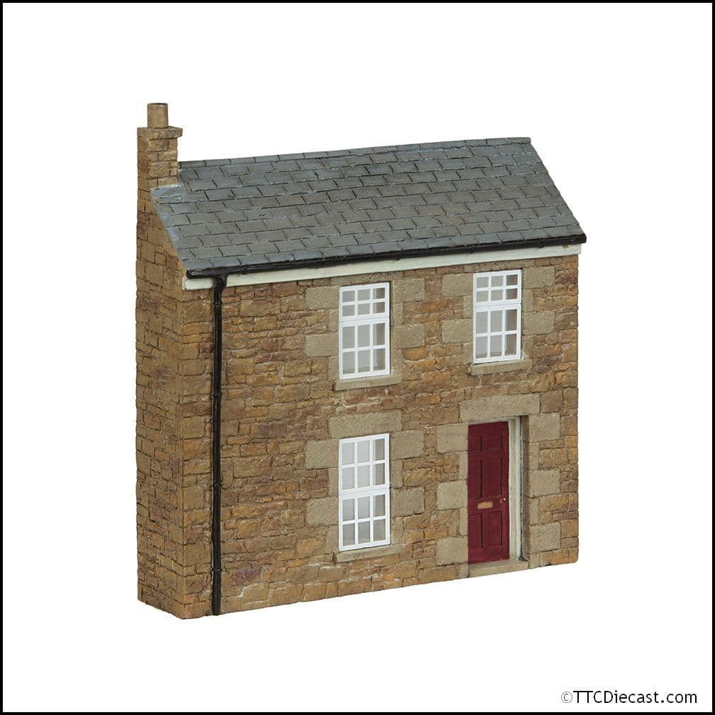 Scenecraft 44-0220A Low Relief Stone Terrace Right Hand Door Red, OO Gauge