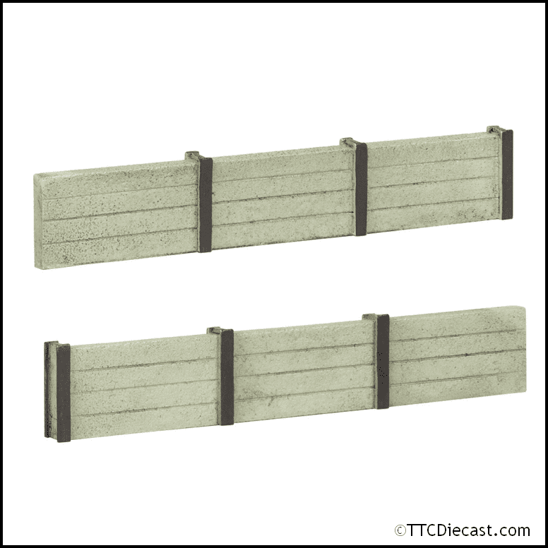 Scenecraft 44-0508 Kingpost Concrete Retaining Walls, OO Gauge
