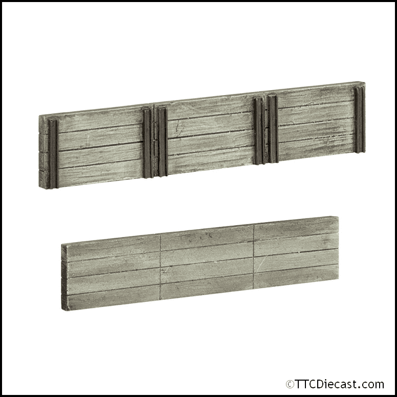Scenecraft 44-0509 Wood Sleeper Retaining Walls, OO Gauge