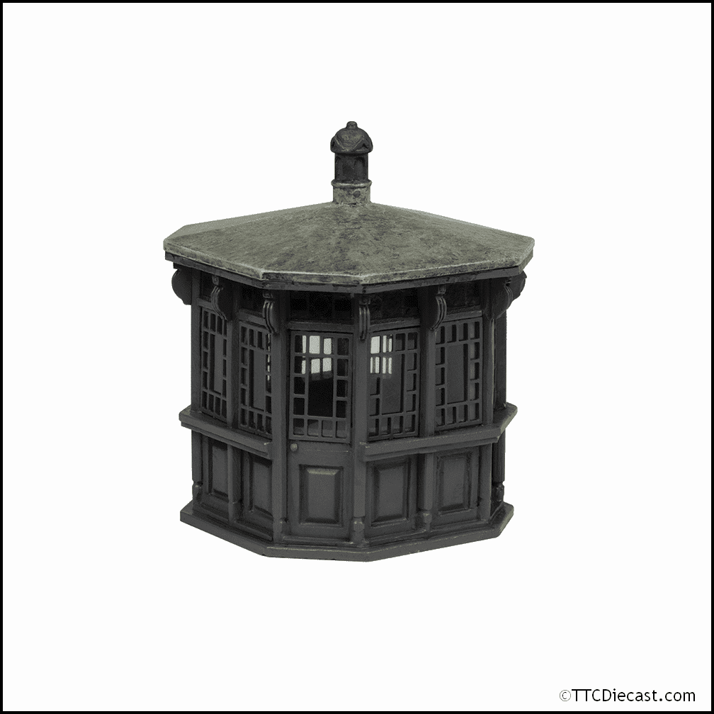 Scenecraft 44-0535B Entrance Ticket Kiosk Black, OO Gauge