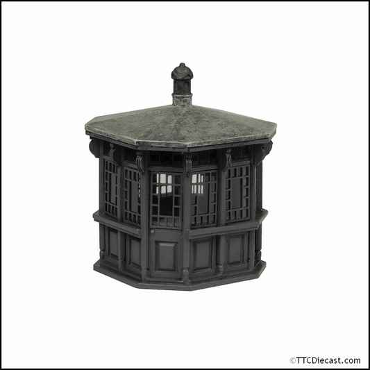 Scenecraft 44-0535B Entrance Ticket Kiosk Black, OO Gauge