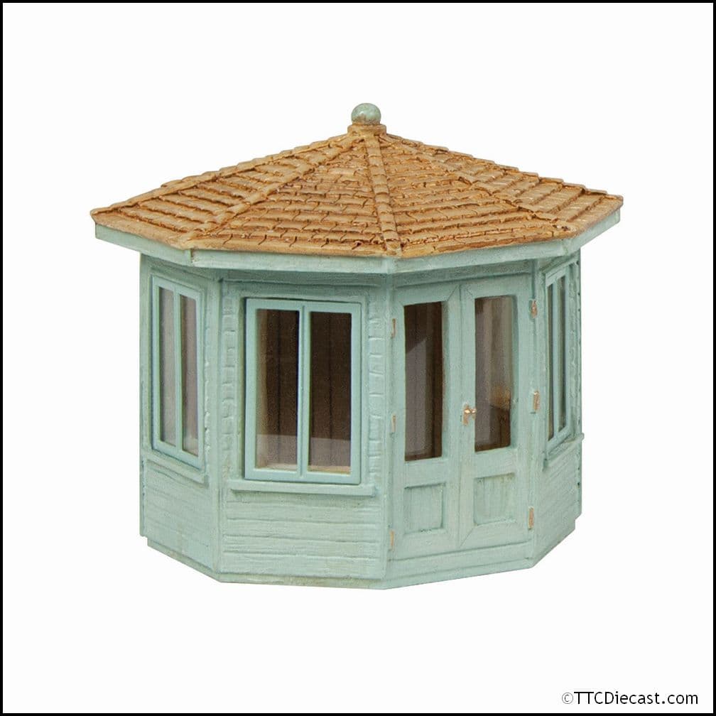 Scenecraft 44-0536G Octagonal Summer House - Green, OO Gauge