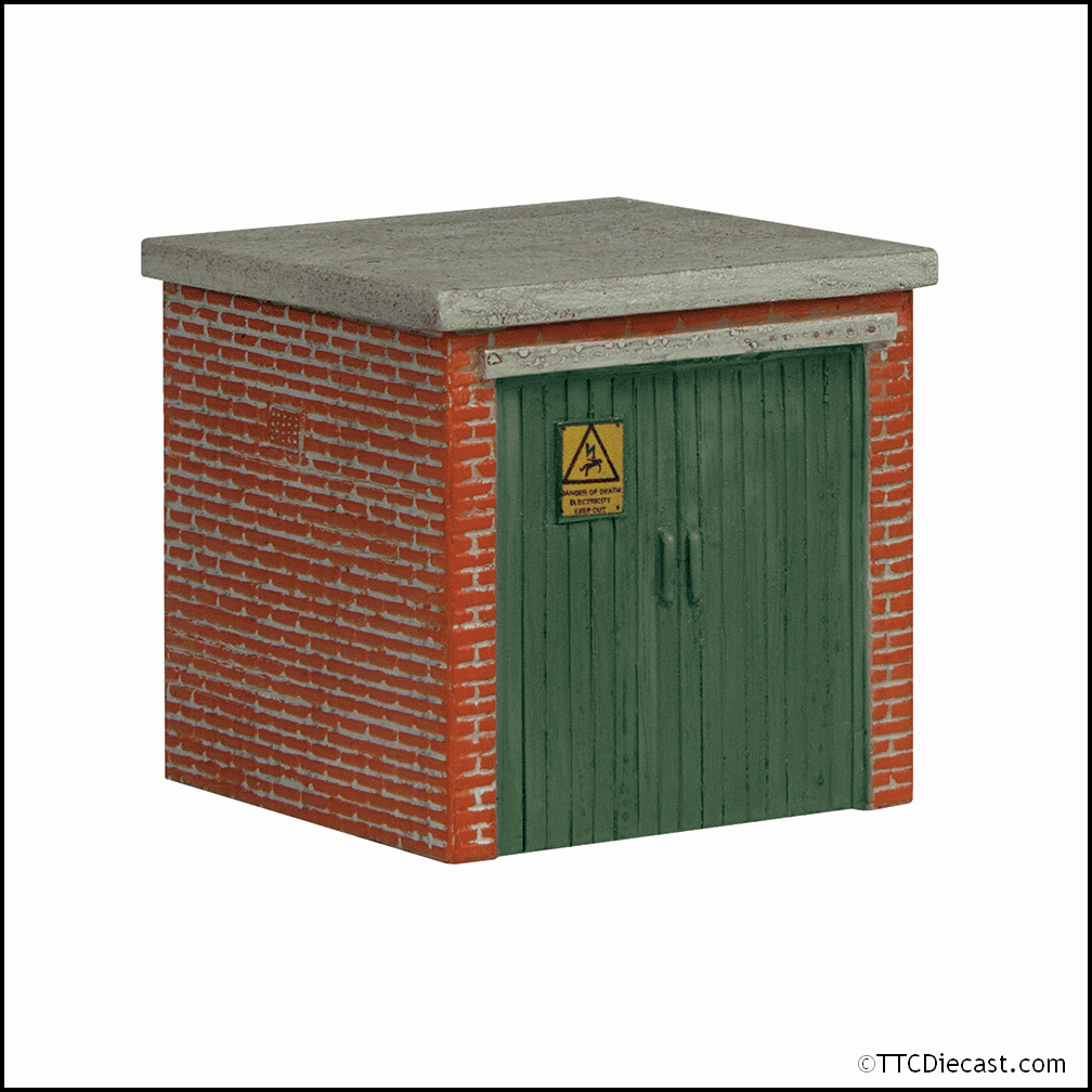 Scenecraft 44-0543A Small Substation Green OO Gauge