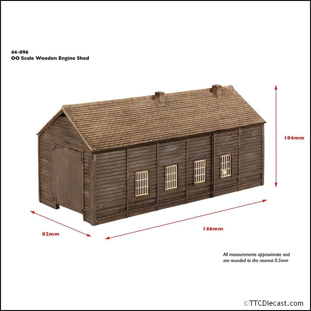 Scenecraft 44-096 Wooden Engine Shed, OO Gauge