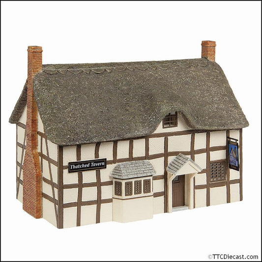 Scenecraft 44-1002C Thatched Tavern Brown & Cream, OO Gauge