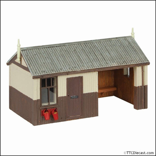 Scenecraft 44-1004B Narrow Gauge Platform Shelter & Office Chocolate - OO9