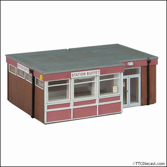 Scenecraft 44-1005R Station Buffet Red, OO Gauge