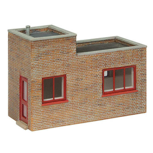 Scenecraft 44-1020 Rail Yard Crewroom - Red OO Gauge