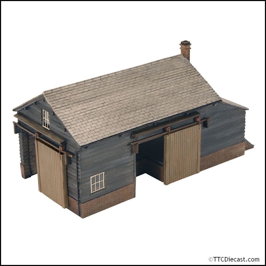Scenecraft 44-113 Wooden Goods Shed, OO Gauge - LAST FEW