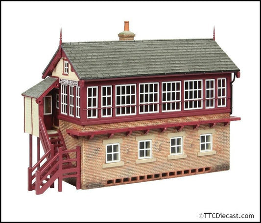 z# Scenecraft 44-187C Great Central Signal Box Maroon & Cream *LAST FEW*