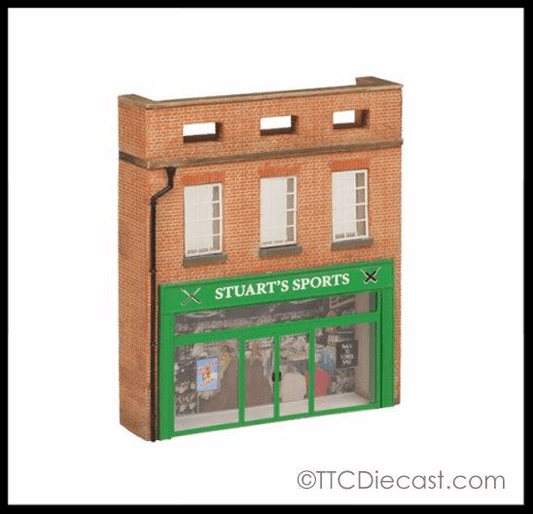 Scenecraft 44-272 Low Relief 'Stuarts Sports Shop' 81mm x 20mm x 95mm *LAST ONE*
