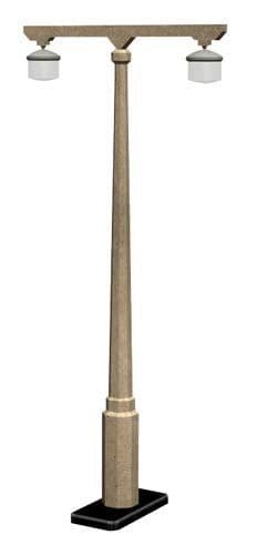 Bachmann 44-542 Concrete Platform Lamps (x4) 32mm x 16mm x 70mm, OO Gauge