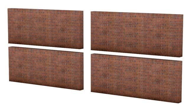 Bachmann 44-565 6ft Victorian Wall Sections 60mm x 4mm x 24mm, OO Gauge