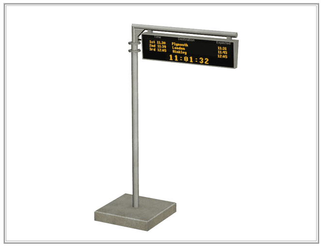 Bachmann 44-578 Passenger Information Screen, OO Gauge