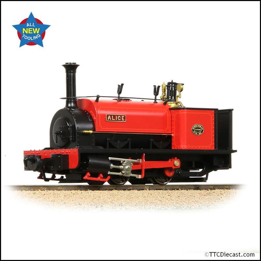 Bachmann 71-025 Quarry Hunslet 0-4-0ST 'Alice' Dinorwic Quarry Red - NG7 Gauge