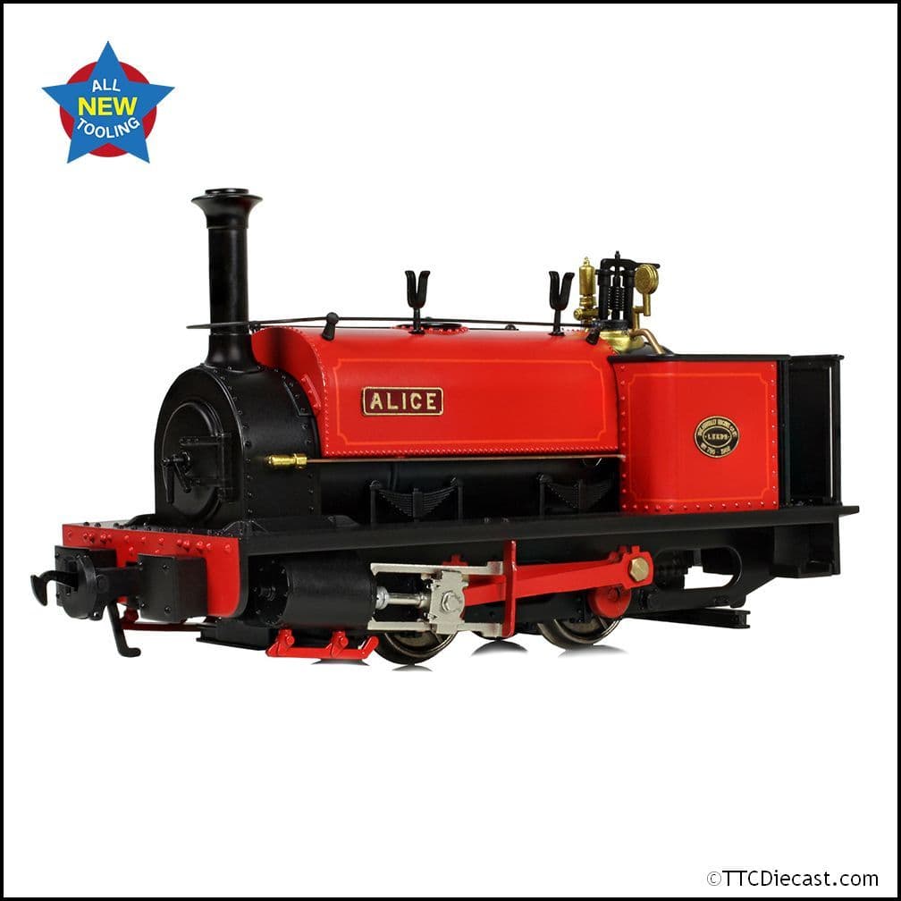 Bachmann 71-025 Quarry Hunslet 0-4-0ST 'Alice' Dinorwic Quarry Red - NG7 Gauge