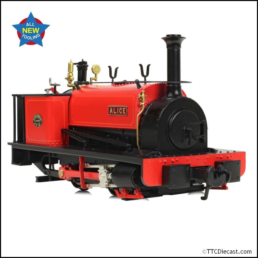 Bachmann 71-025 Quarry Hunslet 0-4-0ST 'Alice' Dinorwic Quarry Red - NG7 Gauge