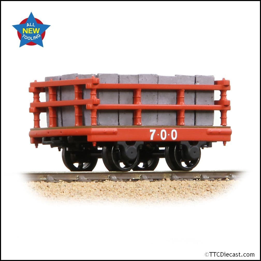 Bachmann 73-028 Dinorwic Slate Wagon with sides Red [WL] - NG7 Gauge