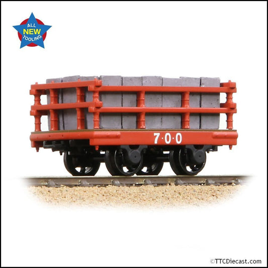 Bachmann 73-028 Dinorwic Slate Wagon with sides Red [WL] - NG7 Gauge