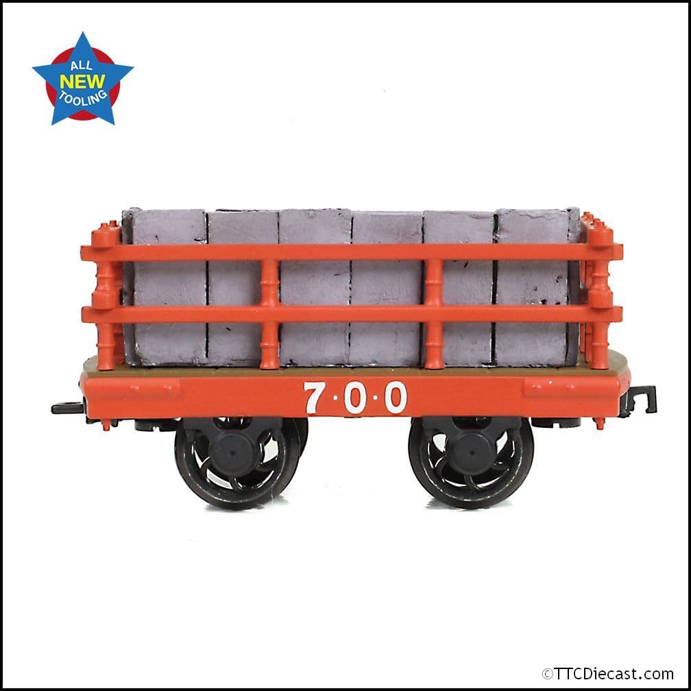 Bachmann 73-028 Dinorwic Slate Wagon with sides Red [WL] - NG7 Gauge