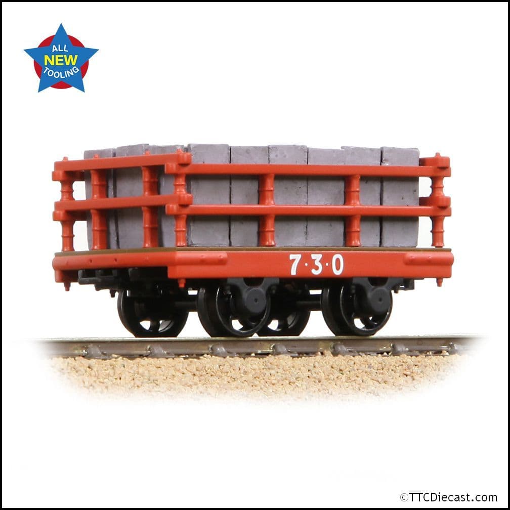 Bachmann 73-028A Dinorwic Slate Wagon with sides Red [WL] - NG7 Gauge