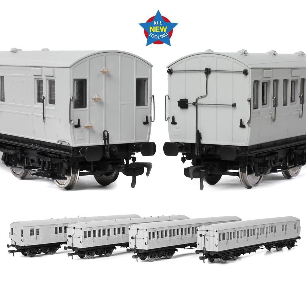 EFE Rail E86022 LBSCR 54ft 'Isle of Wight' 4-Coach Pack SR Malachite Green OO Gauge *PRE ORDER £229.46*