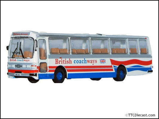 Base Toys B020 Leyland Leopard Duple - British Coachways / Wallace Arnold 1:76 Scale