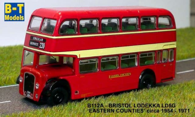 Base Toys B112A Bristol Lodekka LD5G - Eastern Counties Route 239