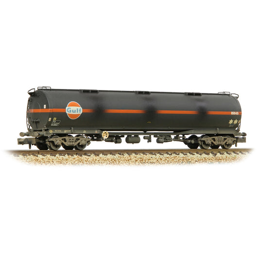 Farish 373-565A BR 102T TEA Bogie Tank Wagon 'Gulf' Black [W] - N Gauge