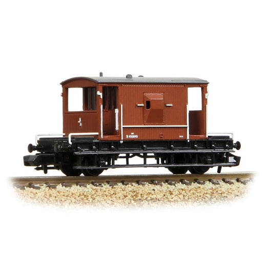 Farish 377-525F BR 20T Brake Van BR Bauxite (Early) - N Gauge