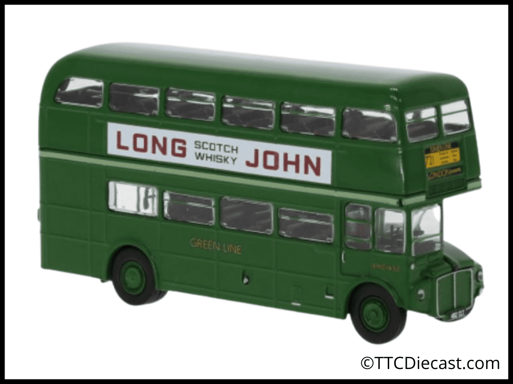 Brekina 61110 AEC Routemaster London Greenline Long John Whisky 1965, 1/87 Scale