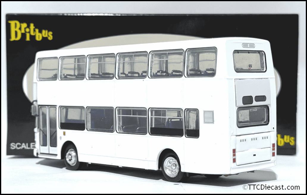 Britbus BT001CH VolvoOlympian/Alexander RV, Single Door, Plain White - TTCDIECAST.COM EXCLUSIVE